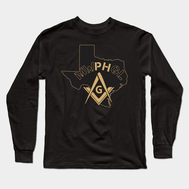 MWPHGLTX - Black & Gold Long Sleeve T-Shirt by Brova1986